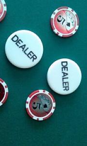 dealer button - Poker - plast - Art. 601494